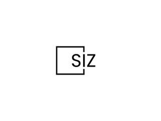 SIZ letter initial logo design vector illustration