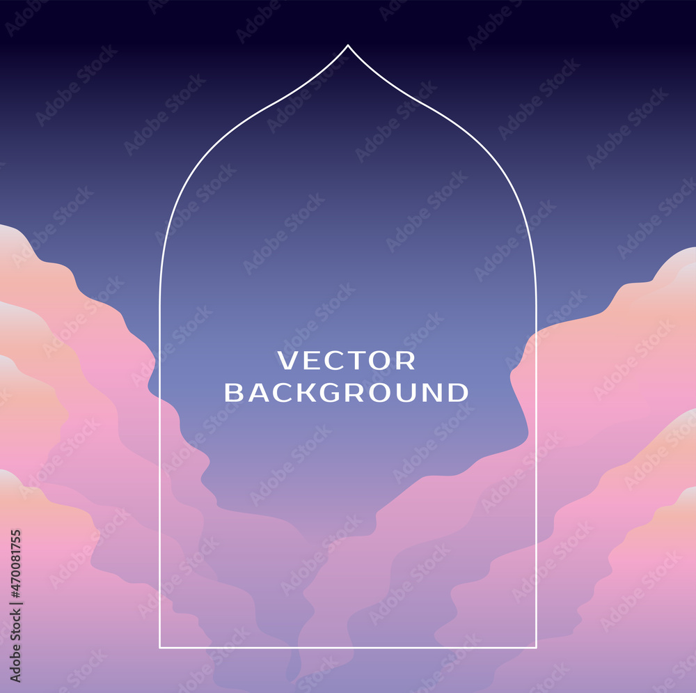 Poster Vector abstract backgrounds and banners - gradient shapes and forms, graphic design templates for social media posts and stories with copy space for text