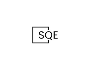 SQE letter initial logo design vector illustration