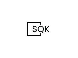 SQK letter initial logo design vector illustration