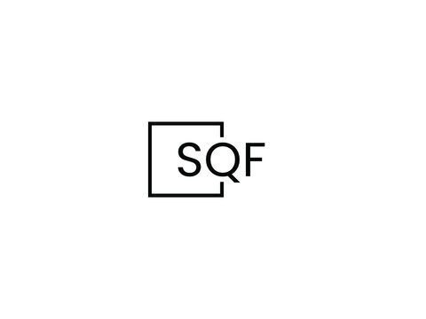 SQF letter initial logo design vector illustration