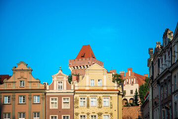 Street view of Poznan city, Poland