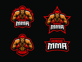 MMA Sport mascot logo design