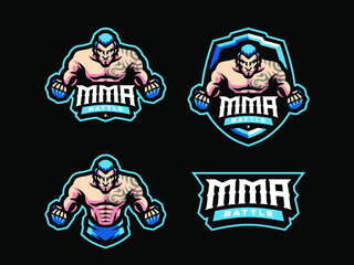 MMA Sport mascot logo design
