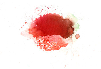 Aquarell Klecks rot - idealer Hintergrund für Schrift, Zitate, Letterin