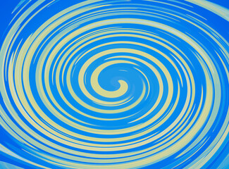 Fototapeta na wymiar Abstract yellow and blue spiral background.