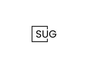 SUG letter initial logo design vector illustration
