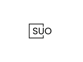 SUO letter initial logo design vector illustration