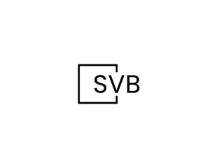 SVB letter initial logo design vector illustration
