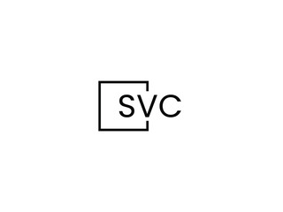 SVC letter initial logo design vector illustration