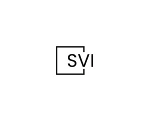 SVI letter initial logo design vector illustration