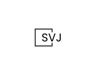 SVJ letter initial logo design vector illustration