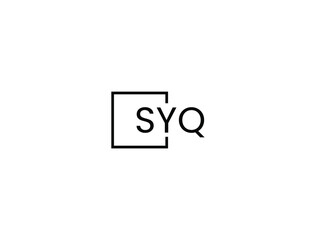 SYQ letter initial logo design vector illustration