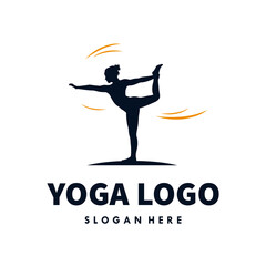 Yoga Logo Template design Premium Vector