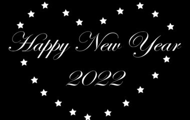 Happy new year greeting card