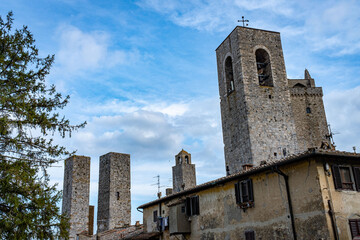 Fototapeta na wymiar San Gimignano in Toscana
