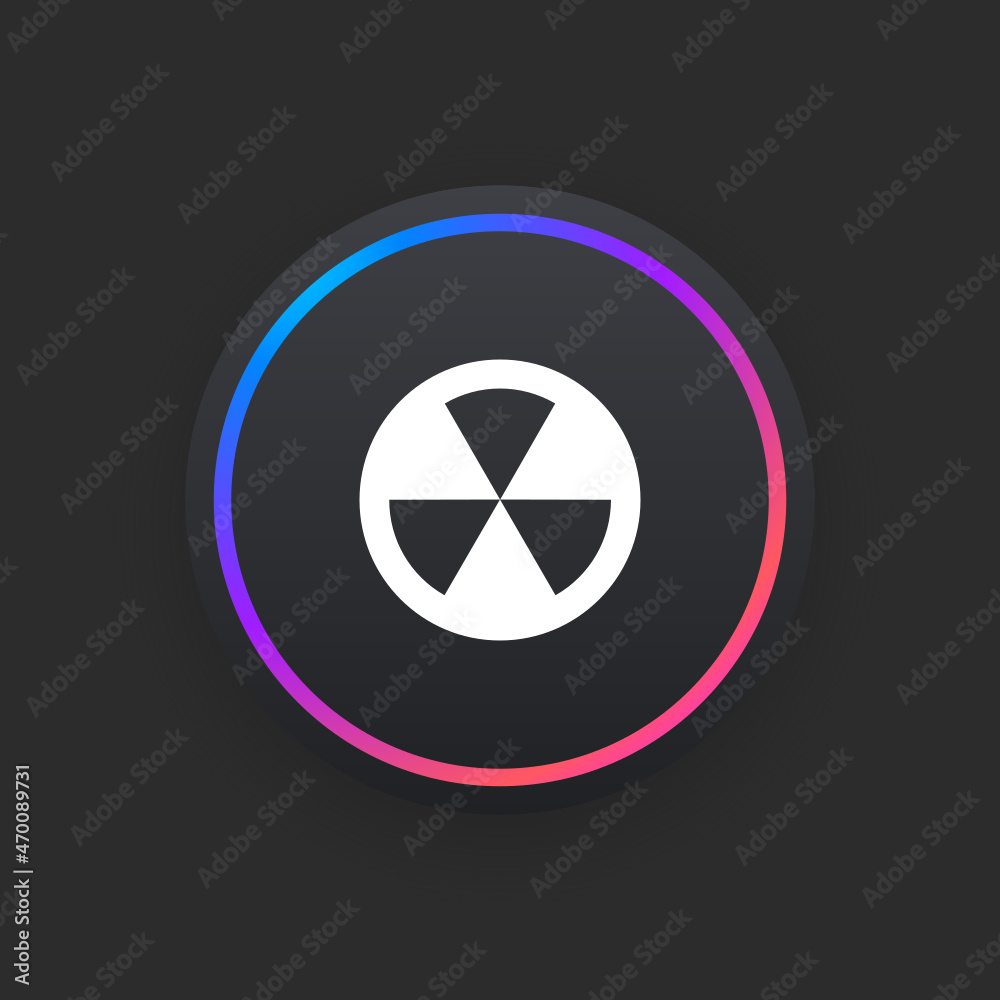 Wall mural Hazard -  UI Icon