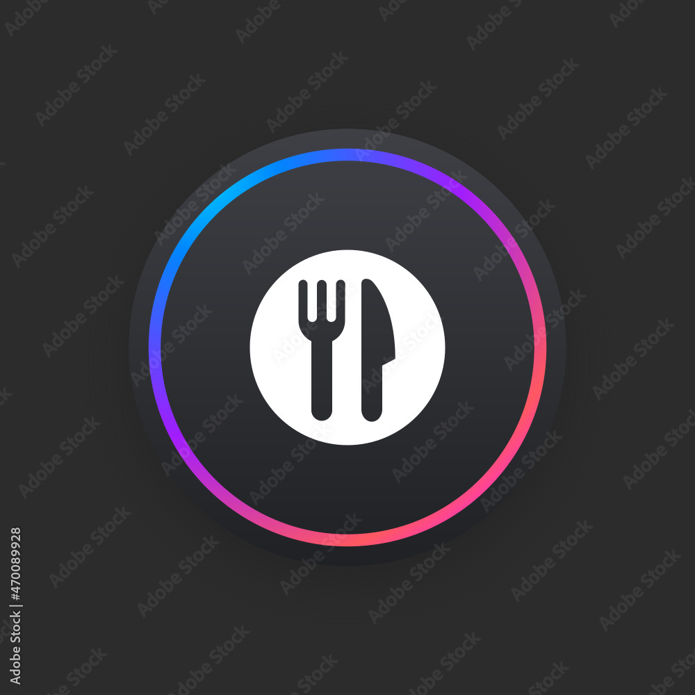 Wall mural restaurant menu - ui icon