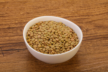 Vegan cuisine - Dry lentil heap