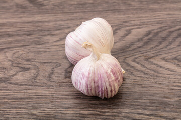Fresh ripe and tasty garlic
