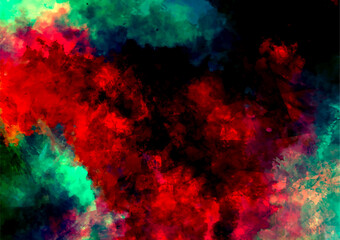 赤い幻想的な血の水彩テクスチャ背景
