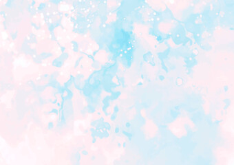 幻想的な水彩の水色テクスチャ背景
