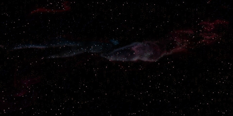 Fototapeta na wymiar Image from space. Cosmos full of stars, planets and galaxies. Solar system. Milky Way. 3d render