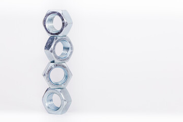 a tower made of nut bolt
