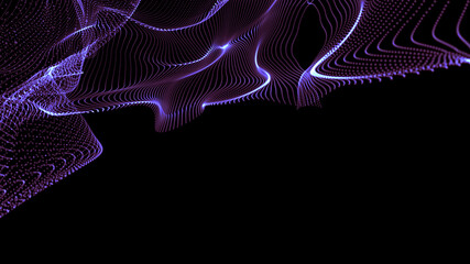 purple fluid. minimalistic background with purple particles