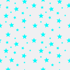 blue star seamless pattern on grey background for fabric wallpaper decoration and gift wrapping paper or website banner graphic design element