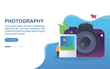 Photography concept with the person showing the photo.