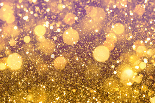 gold and purple glitter background