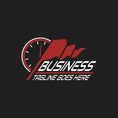 auto part logo, speed, race car team, . vector illustration for business logo or icon