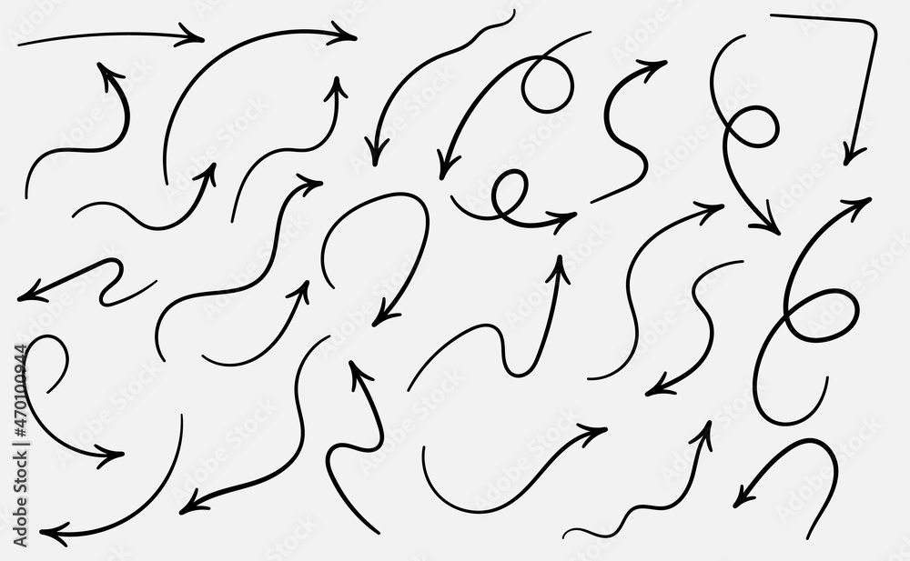 Poster arrows, vector design elements