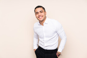 Fototapeta premium Asian handsome man isolated on background