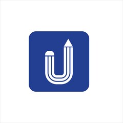 initials j logo vector pencil template