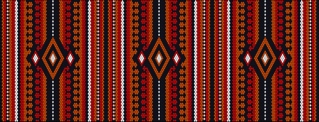  Folk ornament, national pattern, ethnic embroidery, ornamental texture, traditional geometric motives of the tribes of the African continent. © IHOR