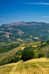 Rural landscape near Verucchio and San Marino, Emilia-Romagna