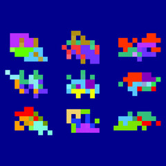 Abstract rectangle decorative element.