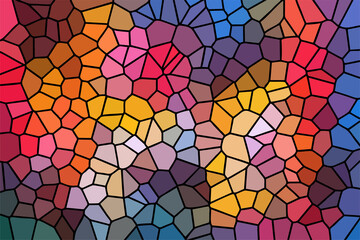 Multicolor Broken Stained Glass Background