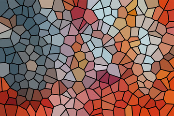 Multicolor Broken Stained Glass Background