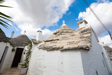 Trulli of alberobello in itria valley, apulia, italy