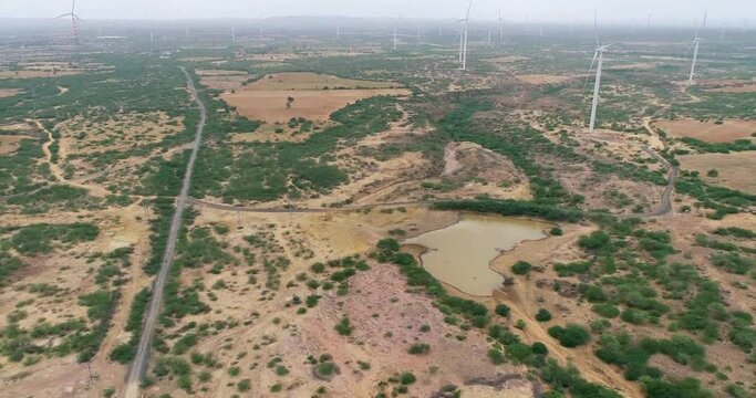 windmill park for clean and sustainable energy 