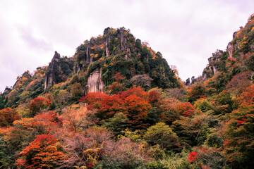 紅葉の深耶馬渓
