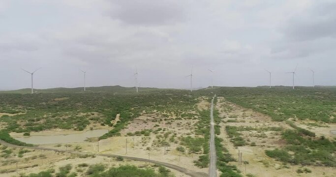 windmill park for clean and sustainable energy