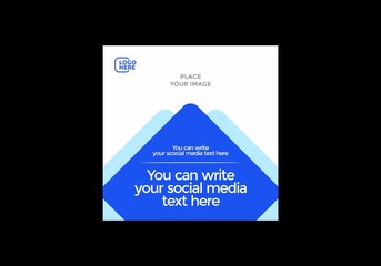 Colorful social media feed post