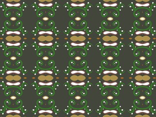 Ornate Damask flower ornament. Wallpaper in the style of Baroque. Seamless vector background. Floral ornament. Graphic pattern for fabric, wallpaper, packaging. Digital art illustration