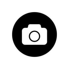 Icon camera in circle