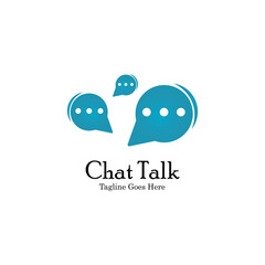 Abstract chat app logo design. Icon chat Dialogue and discussion vector illustration