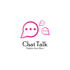 Abstract chat app logo design. Icon chat Dialogue and discussion vector illustration